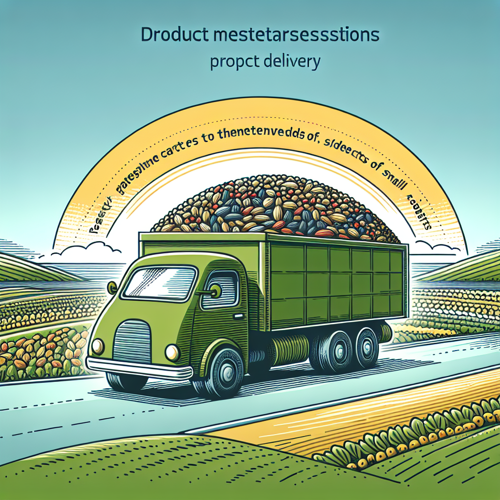 Delivery truck with seeds