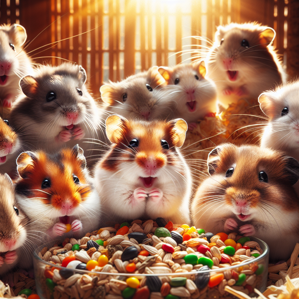 Rodents enjoying seeds